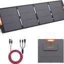 Solarapex 200W Portable Solar Panel, IP67 Waterproof ETFE One-Piece Lamination, 23.5% Efficiency Foldable Charger, USB/Type-C/MC4/XT60/DC8020/Anderson Output or High-Capacity Portable Power Station