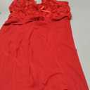 Rigeri Sexy Night Gowns Womens Lace Wedding Dress Women's Sleepwear Lace Nightgown For Women Wedding Night Lingerie For Bride WineRed, Small