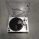 Crosley C100A-SI Belt-Drive Turntable Record Player with Adjustable Counterweight, Silver