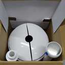 MR.SIGA Toilet Plunger with Holder, Heavy Duty Toilet Plunger and Holder Combo for Bathroom Cleaning, White