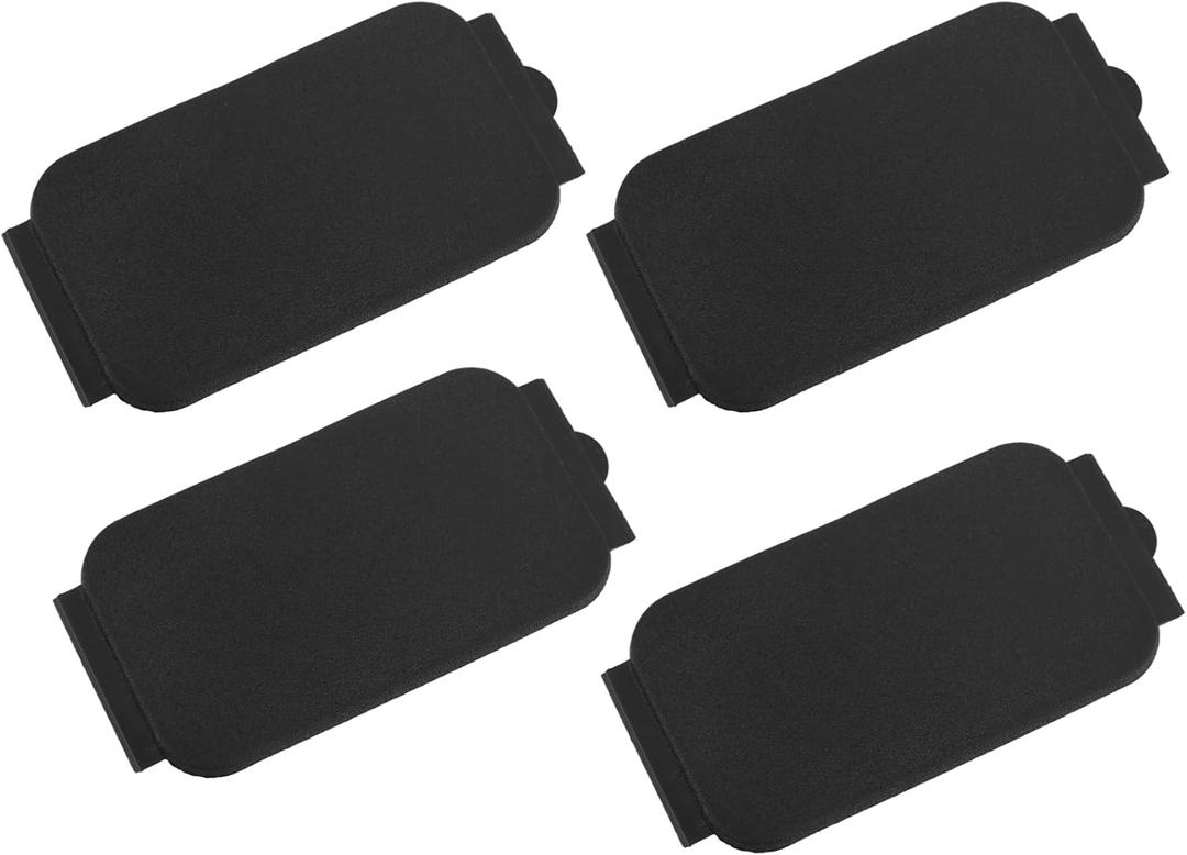 4pcs Truck Bed Rail Caps, Plastic Bedrail Insert Plug Stake Pocket Covers for F-250/F-350 Super Duty 2017-2024 Accessories, Replacement for FL3Z99290D90AB (Black)