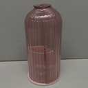 Emljkvp Makeup Brush Holder with Dustproof Cover 360 Rotating Makeup Brush Organizer for Vanity Bathroom, Pink