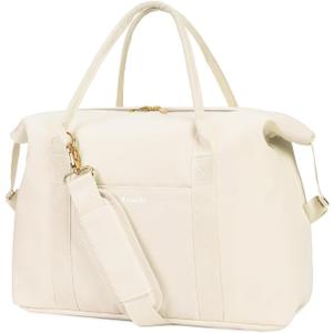 Ceneda Large Cooler Bag 40 Can Insulated Soft Cooler Leakproof Cooler Tote Bag Beach Travel Camping Lunch Bag for Women and Men (Beige)