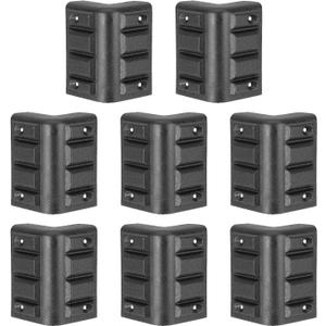 uxcell 8 Pcs 1.81"x1.81" Speaker Corner Protectors, Plastic Right Angle Protector Thickening Speaker for Cabinet Guitar Amplifier Stage Speakers, Black