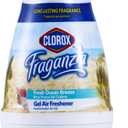 Clorox Fraganzia Cone Gel Air Freshener, Twist Open Adjustable Solid Air Deodorizer for Small Indoor Spaces, Continuous Fresh Ocean Breeze Scent for Bathroom Office Closet Odor Control, 6 Oz - 12 Pack