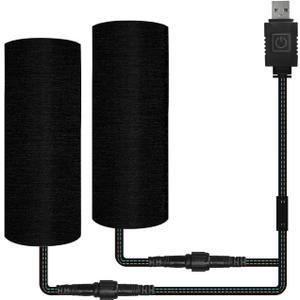 Heated Grip Wraps for Motorcycle/ATV/Bike/Snowmobile,5V USB-A Powered and 6 Gear Temperature, IP67 Waterproof, Fits Grips with Outer Diameter 1.2"1.5" (for Standard 7/8" Handlebars)