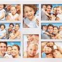 5x7 Picture Frame Collage for Wall Decor-Large Size 8 Openings White Picture Frame Wall Decor Multiple Photo Collage Frames for Wall Mounting - Home and Family Display