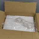 CTSNSLH 4 Tier Plastic Storage Bins and Boxes Organizer - Stackable with Lids for Bedroom, Living Room, Office - Foldable Containers (White)