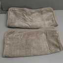 CaliTime Decorative Couch Throw Pillow Covers 18 X 18 Inches Pack of 2 Cozy Chenille Piping Edge Cushion Cases for Sofa Bed Living Room Home Light Taupe