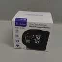 Double love Wrist Blood Pressure Monitor for Home Use - Upgraded Large LED Screen, Dual User 240 Memories with Carrying Case, Voice Broadcast, Adjustable bp Cuff (13.5-19.5cm) - Black