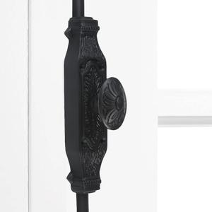 9 Ft Bronze Brass Cremone Bolt Set Solid Brass, 52" Dual Rods, Interior Mount, Single Handle Operation, Double Door Lock System