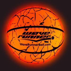 Light Up Basketball - Glow In The Dark Basketball - Teen Boys Gift Ideas For Boys 8-15+ Year Old - Led Basketball Accessories | Cool Outdoor Toys Ages 8 9 10 11 12 13 14 15 - Sports Stuff For Kids (Orange w/ Cracks)