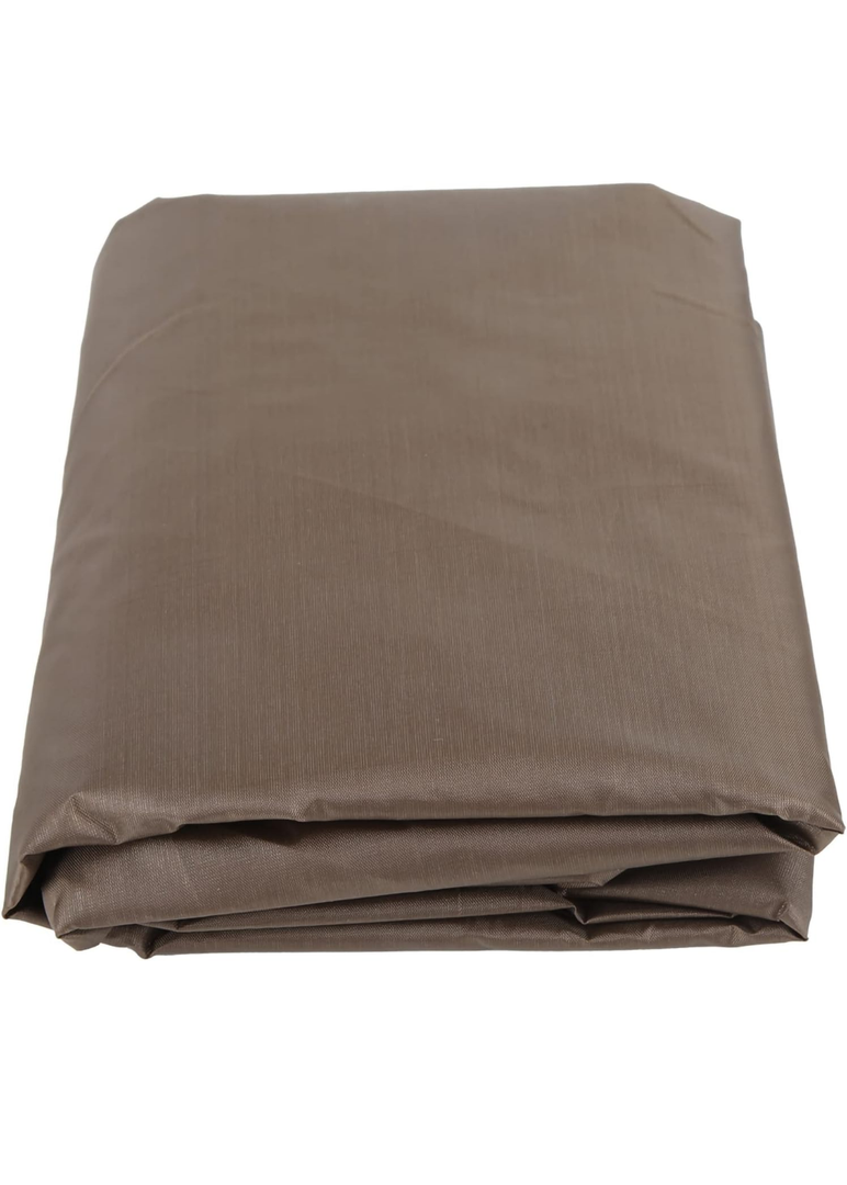 Pioggia Vinyl Tablecloth with Flannel Backing Rectangle  (Linen, 102  x 60 Inch)