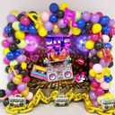 Sensfun 80's Party Backdrop Back to The 80s Retro Disco Ball Night Club Neon Birthday Photography Background Hip Hop Rock 1980s Party Decorations Let's Glow Crazy Photo Backdrops Studio Props 7x5ft