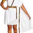 Morph Greek Goddess Costume Women - Womens Toga Costume, Greek Toga Costumes Womens, Goddess Halloween Costumes for Women L