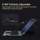 Nillkin iPad Air 13 inch (M2/M3) Case Keyboard with Carry Handle, iPad Pro 12.9 Case with Keyboard (6th/5th/4th/3rd Gen), Pencil Holder, 7 Colors Backlit Keyboard, Magic Trackpad, Camera Cover, Black