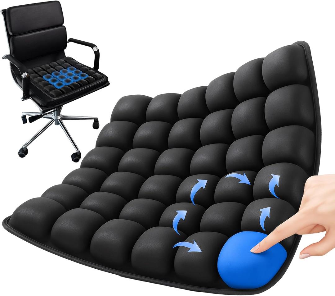 Travel Cushion, Inflatable Travel Cushion Airplane Seat Portable for Office Stadium
