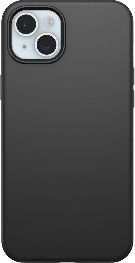 OtterBox iPhone 15 Plus and iPhone 14 Plus Symmetry Series Case - Black, Snaps to MagSafe, Ultra-Sleek, Raised Edges Protect Camera & Screen, Black 