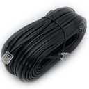 iMBAPrice 100 Feet Long Telephone Extension Cord Phone Cable Line Wire - Black