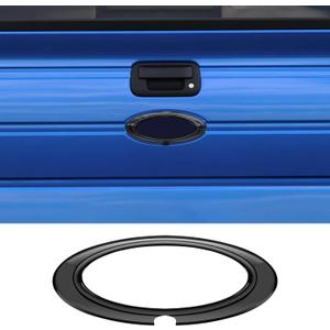 Tailgate Emblem Cover Trim, Rear Trunk Logo Back Badge Decoration Cover Trim for 2009-2014 Ford F150 F-150 Raptor (Black)