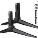 Set of 2 Sturdy TV Stand Legs Anti-Wobble Design for Vizio 50" Class TVs Compatible with D50X-G9/V505-G9/V505-H9/M506X-H9, Easy VESA Tabletop Mount, Includes All Screws (Black)