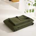 AMWAN Army Green Duvet Cover Queen Size Bedding Set, Modern Soft 3 Pieces Comforter Cover Set