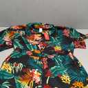 PATPAT Hawaiian Dad and Me Beach Tropical Plant Allover Flower Print Shirt and Shorts Set XL