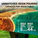 Teexpert Deep Pour Epoxy Resin 3 Gallon Kit: New Version 2-5 inch Deep Pour Resin for Large Wood Working River Table Crystal Clear UV Resistant Epoxy Resin - 2:1 Mix by Weight