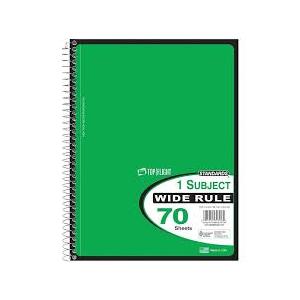 Top Flight Theme Book - College Ruled - 3 Pack