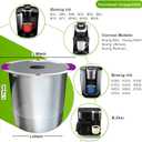 2 x 2 Pack Reusable K Cups for Keurig, Stainless Steel Coffee Pod, K Cup Reusable Coffee Pods With Cleaning Brush, Save Pods for Keurig Machine