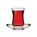 Pasabahce Premium Turkish Tea Cups and Saucers, Set of 12, Perfect for Tea Party, Gifts, Housewarming, Weddings, Anniversary