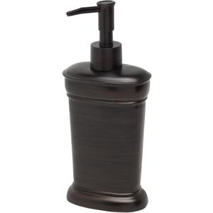 Zenna Home Marion India Ink Bathroom Soap Dispenser with Modern Resin Design, Lotion Dispenser with Pump for Bathroom Decor, Bronze