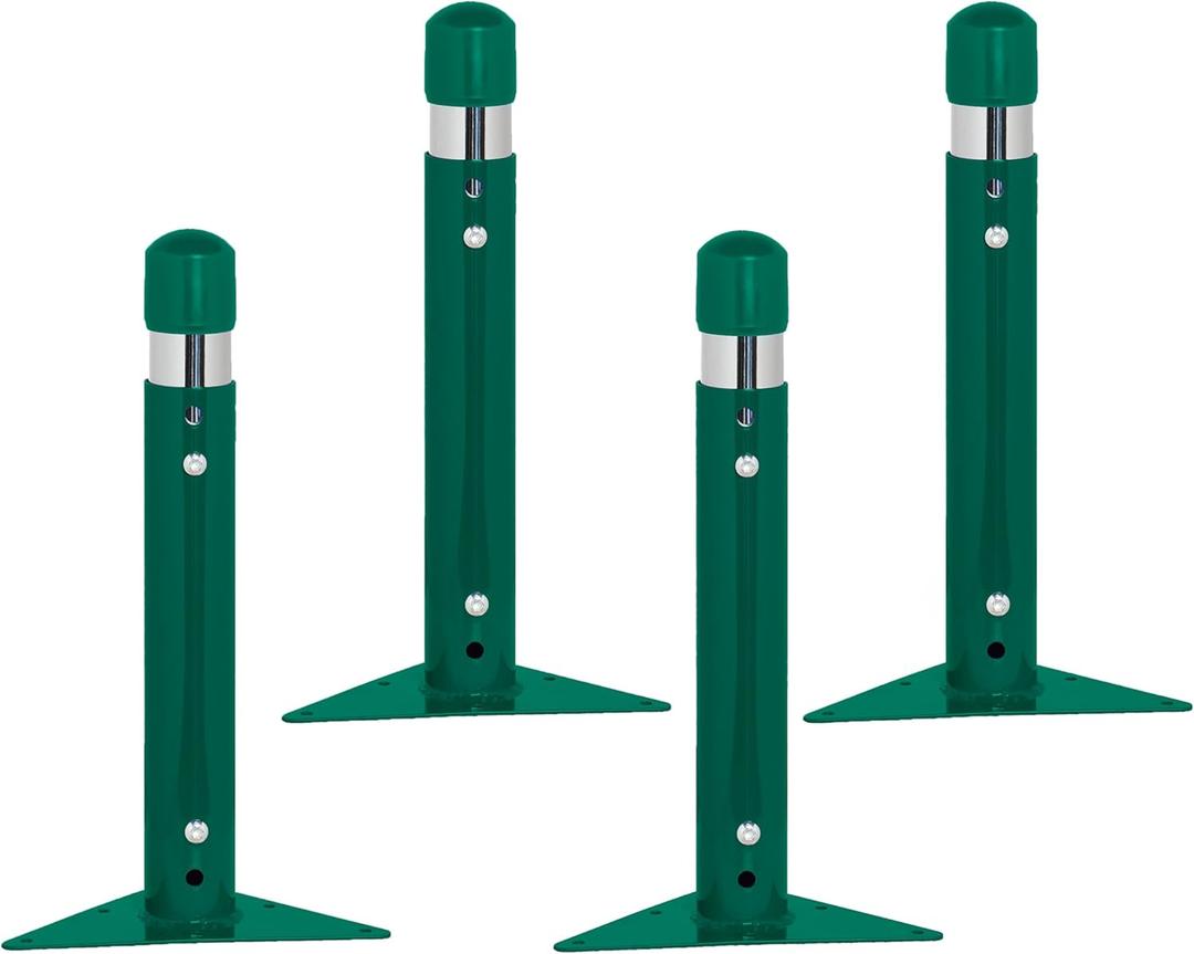 Factory Direct Partners Replacement Chunky Toddler Legs for FDP Activity Tables, Adjustable Height 15-24 inches, Includes Legs and Hardware ONLY (4-Pack) - Green, 11542-GN