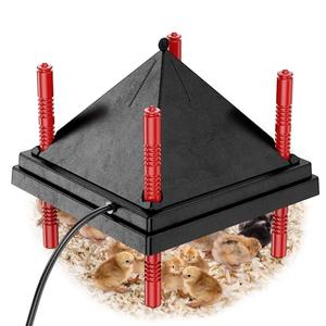 Tiflev Chick Brooder Heating Plate with Anti Stand Cone, 10" x 10" Brooder Heater for Chicks with Adjustable Heights