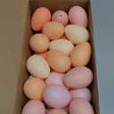 Beeveer 50 Pcs Plastic Easter Eggs Bulk for Easter Hunt 1.6 x 2.4 Inch Colorful Hanging Plastic Eggs for Basket Fillers Party Favor DIY Crafts Decoration(Pink Series)