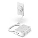 TESSAN Surge Protector Power Strip, 5FT Flat Extension Cord with Multiple Outlets, 12 Outlet Extender with 4 USB (2 USB-C), Flat Plug Power Strip, 1800J Surge Protection, Office, Dorm Essentials