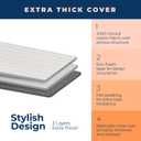 Ironing Board with Iron Rest, Iron Board with 3 Layers Extra Thick Cover, Compact and Space Saver Foldable Ironing Board, Adjustable Height, Easy Storage with Smart Hanger and Lightweight Design