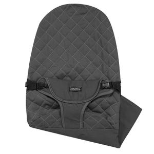 Fabric Seat for Bouncer - Baby Bjorn Bouncer Cover Compatible with Balance Soft & Bliss Model, 100% Cotton, Skin -Friendly, Machine Washable, Black