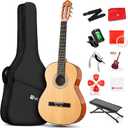 Classical Guitar 36" 3/4 Spanish Style Classical Guitarra, 36 Inch Nylon Strings Guitar Ideal for Beginner Teens Adults, Natural Spruce, by Vangoa