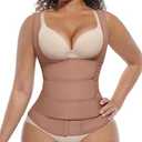 FeelinGirl Waist Trainer for Women Latex Waist Trainers Vest Plus Size Waist Cincher Corset 3 Belts Hooks Steel Bones S