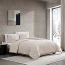 Vera Wang - King Comforter Set, Ultra-Soft Chenille Bedding w/Matching Pillowcases, Lightweight for Year Round Comforter, 3 Piece Bed Set (Beige)