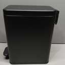 Cesun Bathroom Trash Can with Lid, 2.6 Gallon Small Black Bathroom Garbage Can Soft Close, Stainless Steel Waste Basket with Step Pedal for Bedroom, Laundry Room, Living Room, Home Office, Toilet, RV