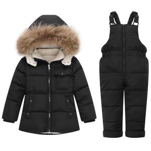 IBOBOOM Baby Girl Snowsuit Winter Coat 4T Jacket Snow Pants Toddler Clothes Suit For Boy Size 110