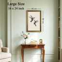 DR.RiftArt Hummingbird Wall Art Two Flying Birds Decor Painting, 24"L x 16"W