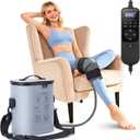 Cold Therapy Machine, Portable Ice Machine for Knee After Surgery, Programmable Knee Replacement Recovery System, Cryotherapy for Post Surgery Recovery Sport Injuries, Reduces Swelling, Circular Gray
