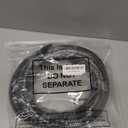 Sasylvia 3/8" x 25 ft Split Wire Loom Tubing Automotive Wire Loom Assortment Split Cable Sleeves Bulk Flexible Electrical Conduit Protective Kit, Black