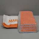 Soulchen Large Size Mahjong Tile Bag Set with 160 Orange Acrylic Mahjong Tiles with Zippered Letters for Family and Party Adults(1.4 x 1 x 0.8 Inches)