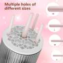 Electric Makeup Brush Cleaner, 6500RPM Automatic Makeup Brush Cleaner Machine, Portable Design with 1800mAh Rechargeable Battery for Makeup Brushes, Perfect Gift for Makeup Lovers