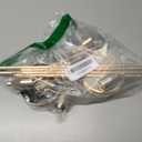 Gold Taper Candle Holder Set of 6, Brass Gold Tall Candlestick Holders, Metal Vintage Candle Stickers Long Holder Set, Pillar Decorative Candle Holder Fits 3/4 Inch Candle