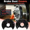 Rear Left Right Brake Dust Shield for Hyundai Elantra 11-16 for Hyundai Elantra Coupe GT for Kia Forte Koup Forte5 Disc Brake Backing Plate Splash Cover 583903X000/583903X100